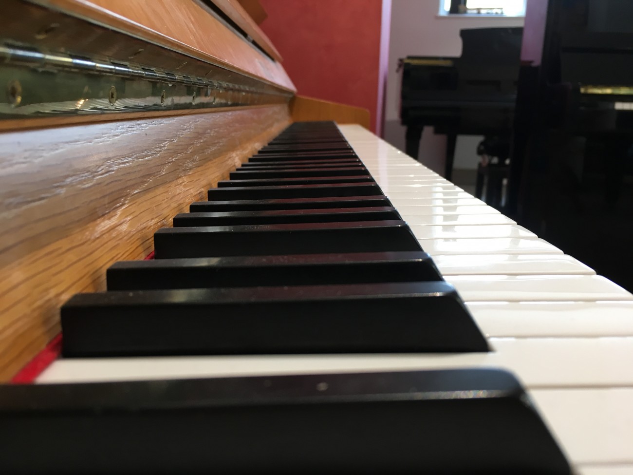 Klavier gebraucht Sauter Mod 108 Eiche hell 