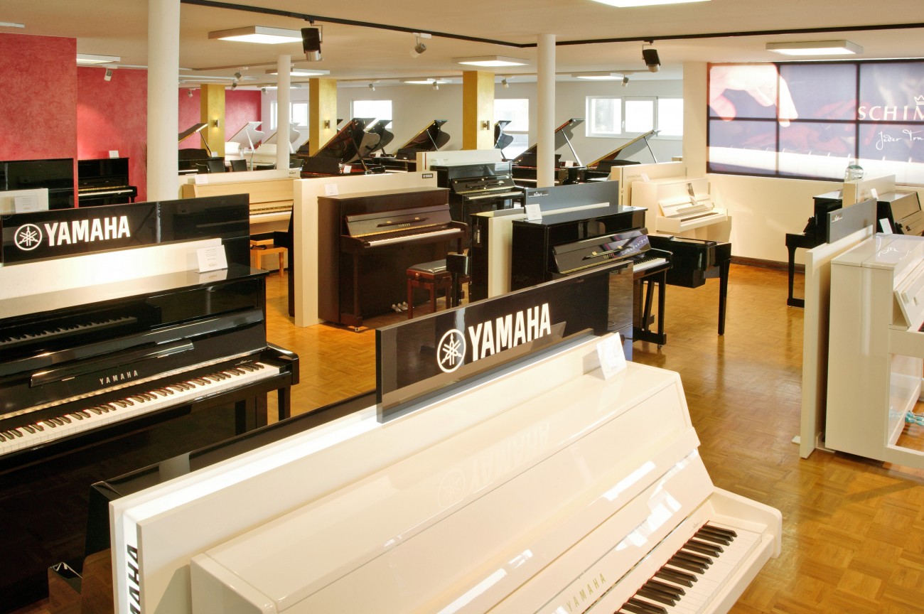 Klaviersaal im Musikhaus Rudert Freudenstadt